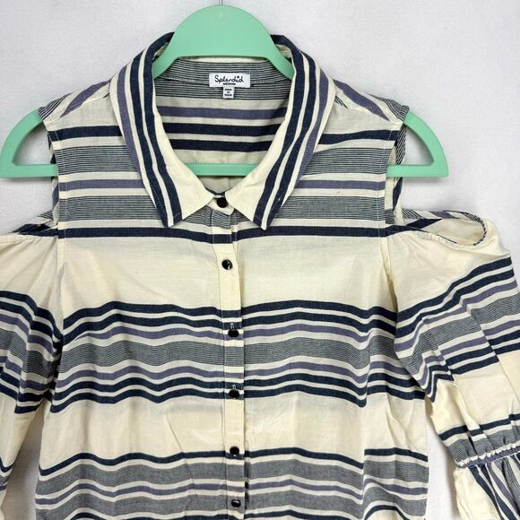 Splendid 100% Cotton Long Sleeve‎ Tshirt Blouse Ladies Size M - Picture 4 of 10